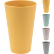 Ottima tazza casalinga da 400ml in plastica riciclata 4 assortiti