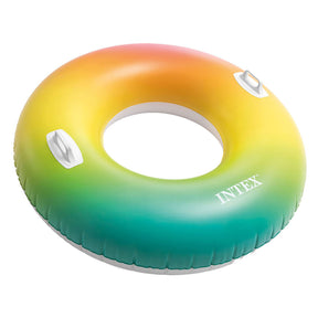 Anello di nuoto intex arcobaleno, 122 cm
