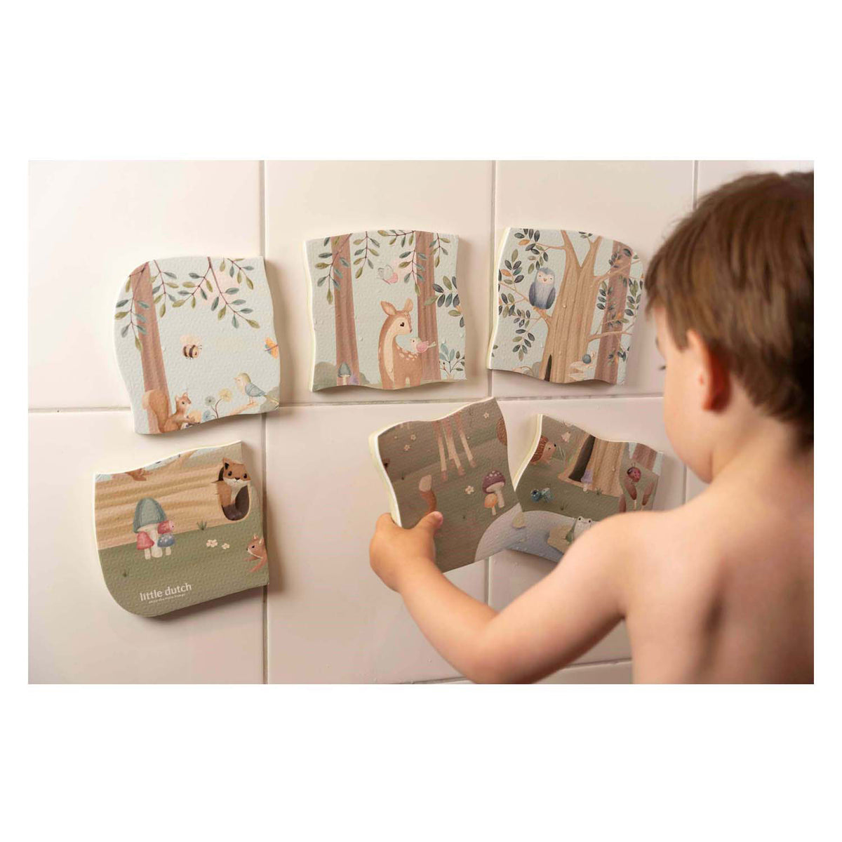 Puzzle da bagno Little Dutch Forest Friends