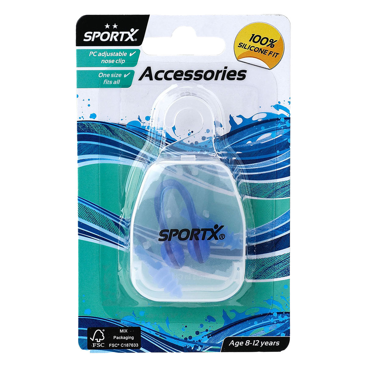 Clip per naso e tappi per le orecchie Sportx junior