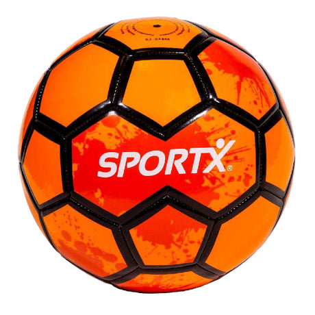 Sportx pallone da calcio arancione – ricreazione in spiaggia – formato misura 5 (ø 22 cm) -