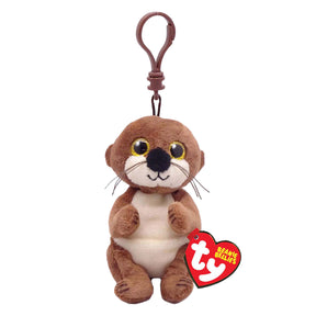 Ty beanie babies pance clip mitch lontra, 10 cm