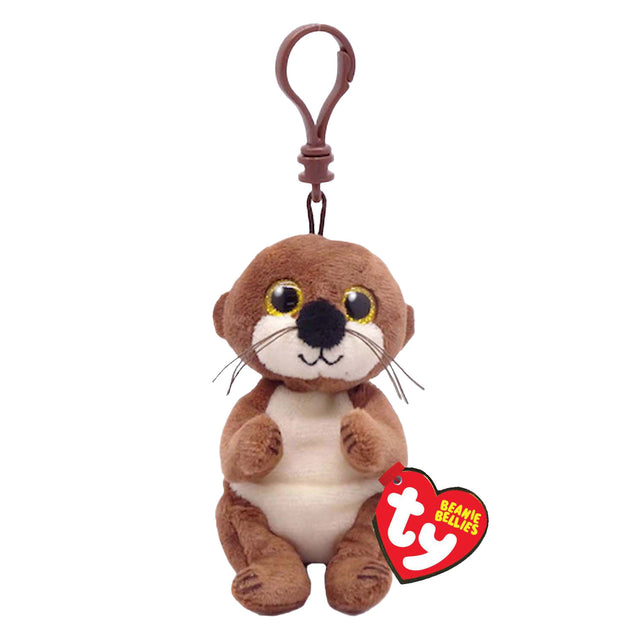 Ty beanie babies pance clip mitch lontra, 10 cm