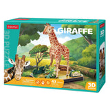 Giraffa cubica divertente di puzzle 3d