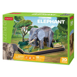 Divertente puzzle 3D elefante cubico - 42 pezzi - adatto a bambini a partire da 8 anni