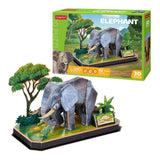 Divertente puzzle 3D elefante cubico - 42 pezzi - adatto a bambini a partire da 8 anni