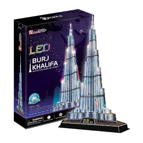 Divertente puzzle 3D cubico Burj Khalifa LED (2010327)