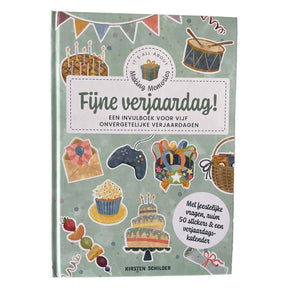 Libro da compilare Happy Birthday per cinque compleanni indimenticabili