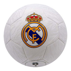 Pallone da calcio Van der Meulen Real Madrid taglia 5 bianco