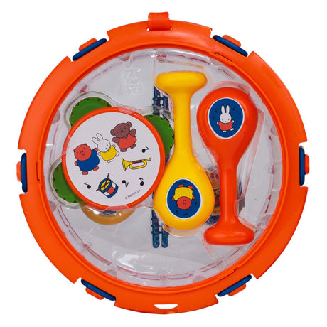 Rubo Toys Set musicale Miffy - tamburello - tamburo - ciak - maracas - strumenti giocattolo