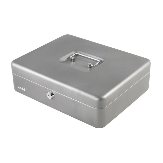Cassetta portavalori argento 30x24x9cm