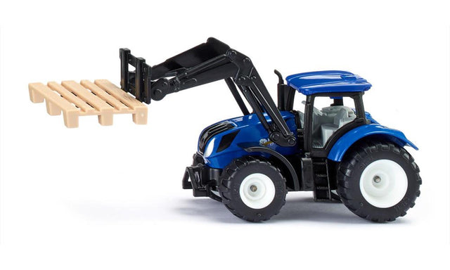 Trattore Siku 1544 New Holland con caricatore frontale e pallet