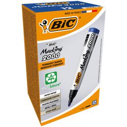 Pennarello indelebile bic 2000 largo 1,7 mm blu rotondo ad asciugatura rapida inodore