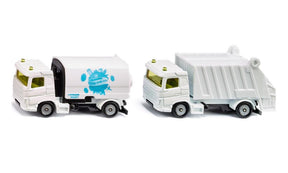 Siku set spazzatrice e camion della spazzatura per lavori comunali 1:87 n. 1687