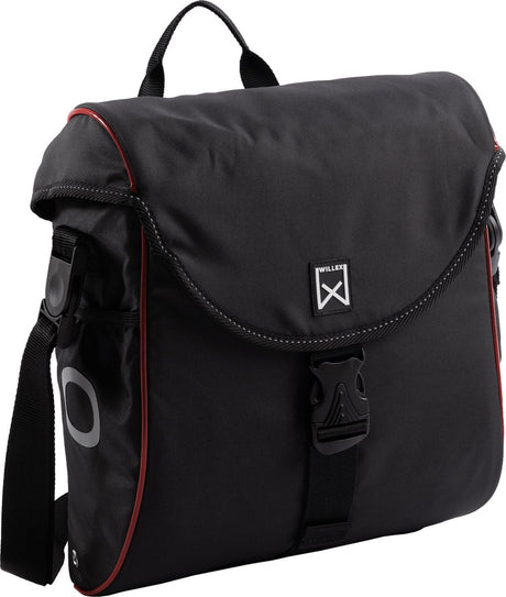 Nuova borsa willex 300s singola 12l nero rosso