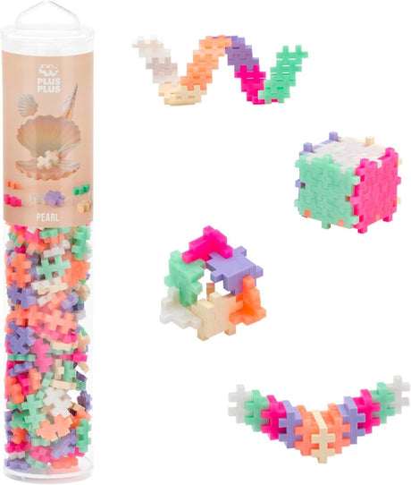 Set da costruzione Plus-plus Tube Pearl da 100 pezzi - 4315 - giocattoli da costruzione - giocattoli da costruzione - set con blocchi da costruzione - da 5 anni