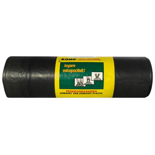 Sacchetti per rifiuti Komo con coulisse 60x80 cm neri