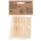 Forchetta cocktail 72 pezzi bambù | 4 pezzi