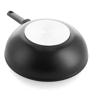 Padella wok a induzione Bk easy 30 cm - 4,2 l - rivestimento antiaderente senza pfas - padella wok a induzione - padella wok in ceramica - adatta al forno fino a 160°C - maniglie fredde - senza coperchio - nera