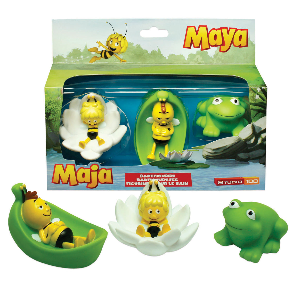 Figure da bagno dell'ape Maya, 3 pz.