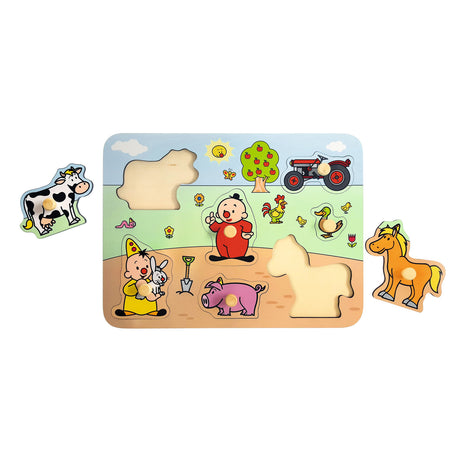 Studio 100 bumba puzzle in legno fattoria, 7 pz.