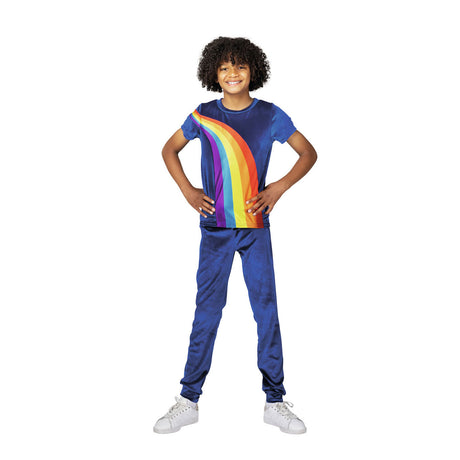 Abiti da vestire K3 - abito da vestire arcobaleno blu 6 8 anni - taglia 134