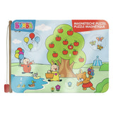Puzzle magnetico in legno Bumba - 5 pezzi - con lenza in legno
