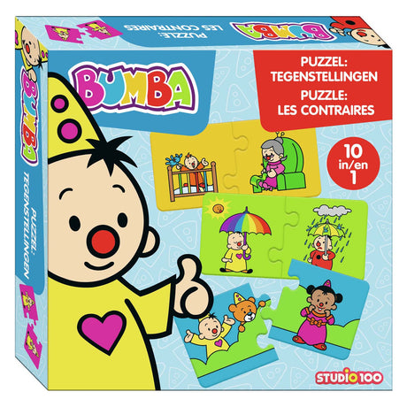 Puzzle Bumba 10 in 1 - opposti - 10 puzzle da 2 pezzi