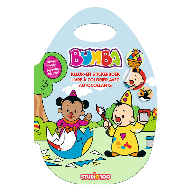 Studio 100 Bumba Color and Sticker Book Pasqua