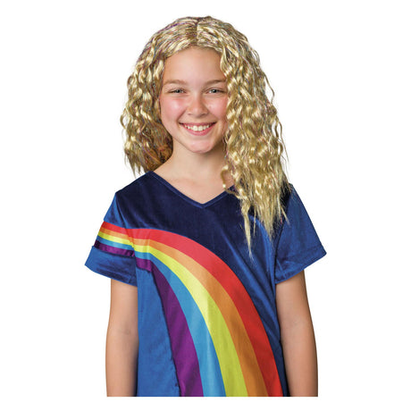 Accessorio per vestire K3 - parrucca Julia - con estensioni glitterate e spilla