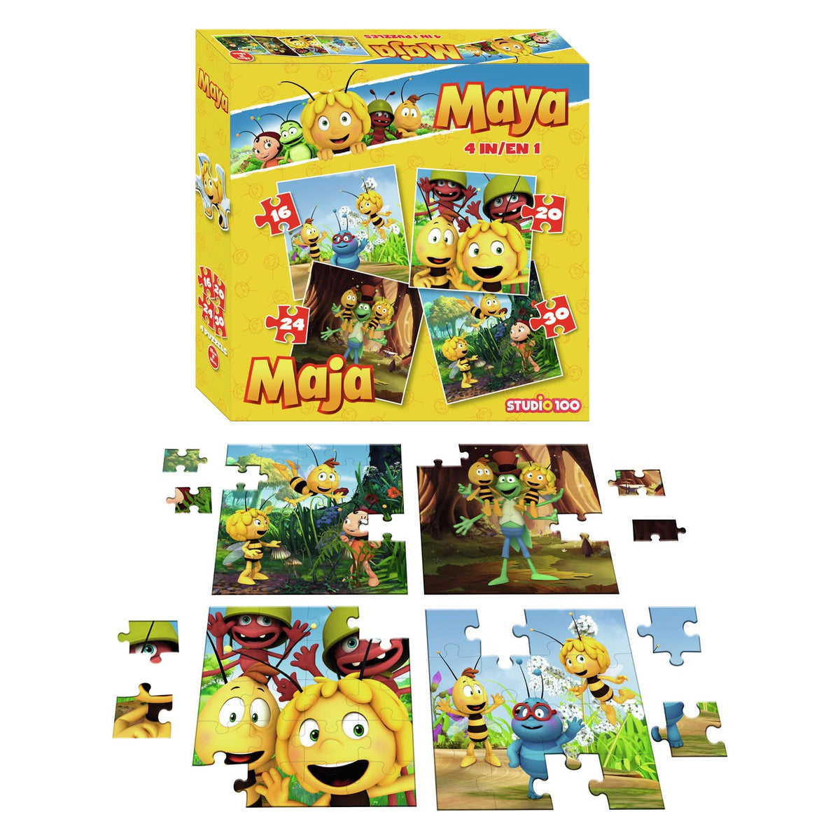 Puzzle Maya l'Ape, 4in1