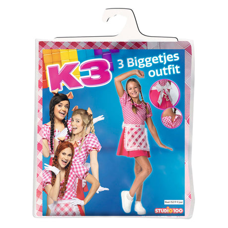 Costume Studio 100 k3 - 3 maialini, 9-11 anni