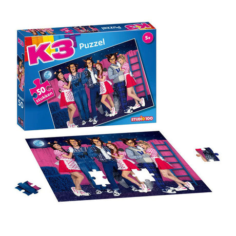 Studio 100 K3 Line Puzzle 3 Pigletti e Lupi, 50 °.