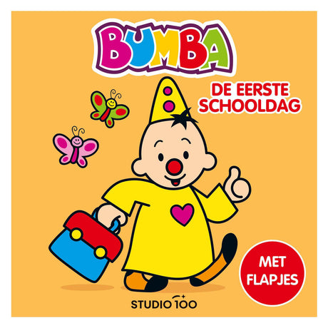 Libro cartonato Studio 100 bumba con alette - il primo giorno di scuola