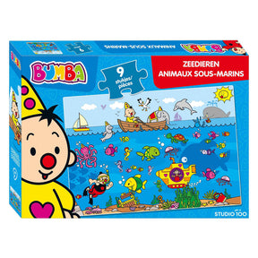 Studio 100 bumba puzzle animali marini, 9 pz.