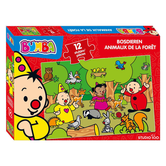 Studio 100 bumba puzzle animali della foresta, 12 pz.