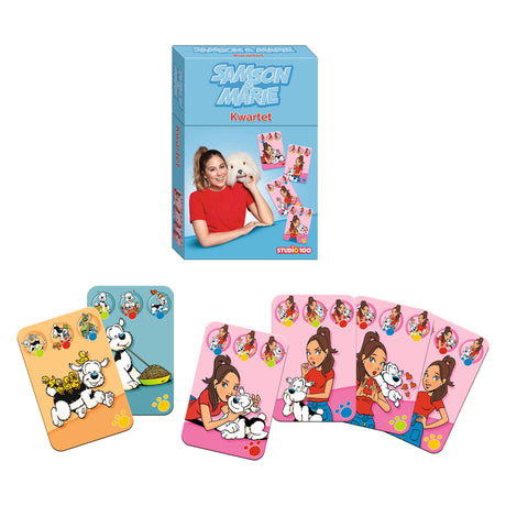 Studio 100 gioco del quartetto samson marie junior in cartone blu rosso