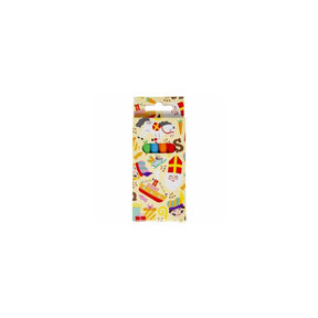 Matite colorate Sinterklaas 8,5 cm 6 pezzi