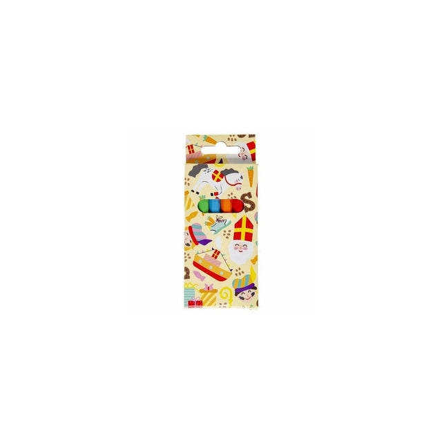 Matite colorate Sinterklaas 8,5 cm 6 pezzi
