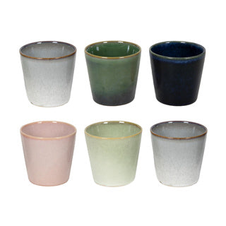 Tazza da caffè Wind ø7,5 cm 200 ml 5 assortiti | 6 pezzi
