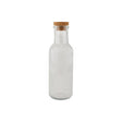 Fles raya 1l transparant met kurk | 2 stuks