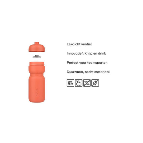 Bottiglia Mepal Squeeze Sport 600ml - blu gelo
