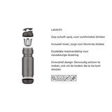 Mepal Sports Shake Cup 800ml - nero grafite