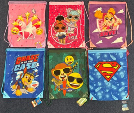 Borsa da palestra 32x40cm 6 assortiti Borsa da palestra 32x40cm 6 assortiti