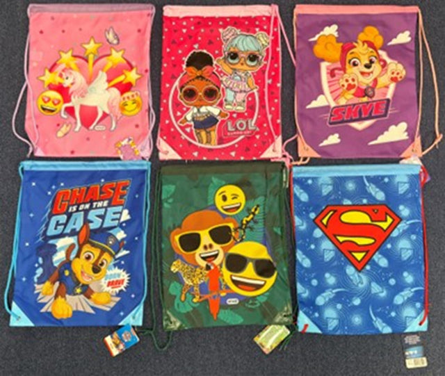 Borsa da palestra 32x40cm 6 assortiti Borsa da palestra 32x40cm 6 assortiti