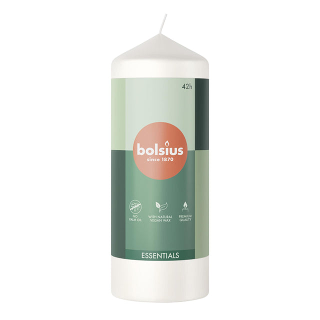 Candela a colonna Bolsius 150 58 bianco nuvola