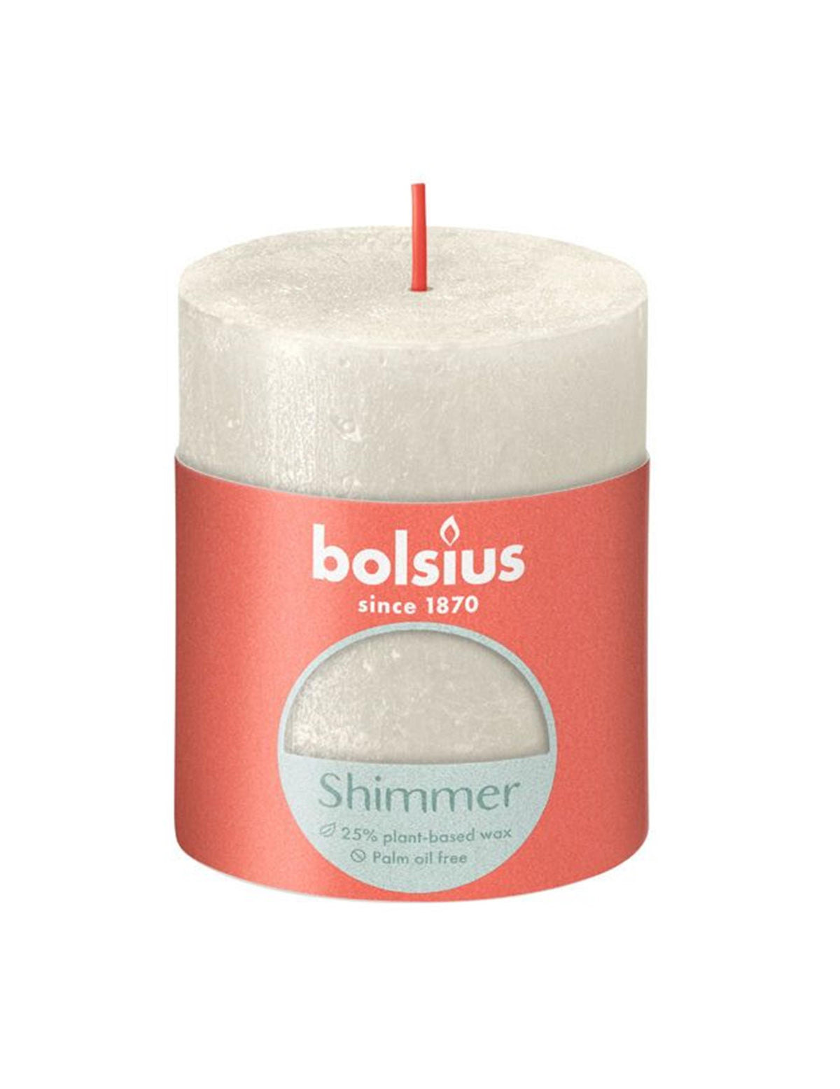 Candela a colonna rustica Bolsius 80 68 avorio