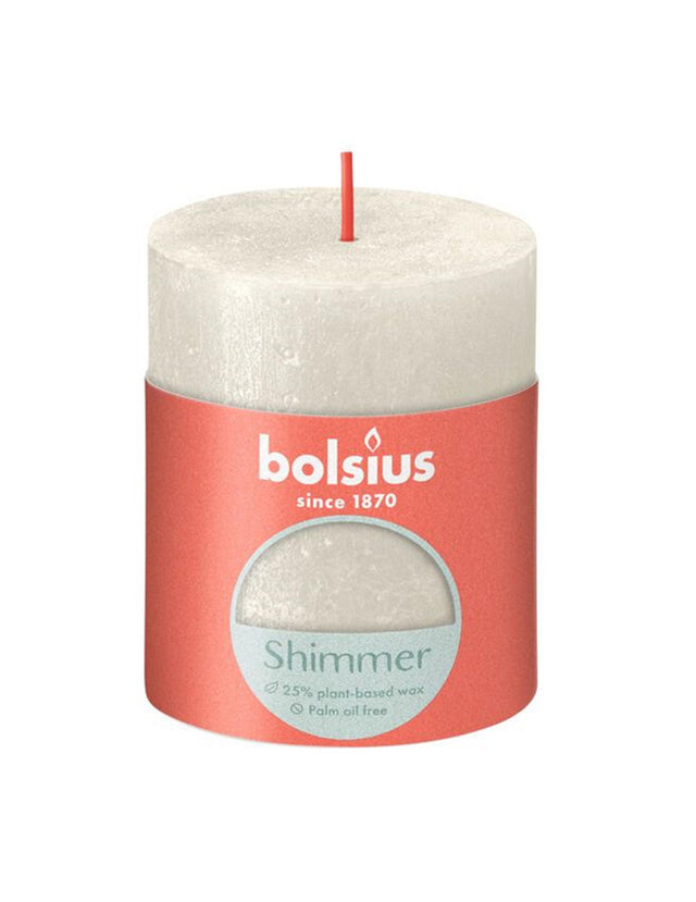 Candela a colonna rustica Bolsius 80 68 avorio