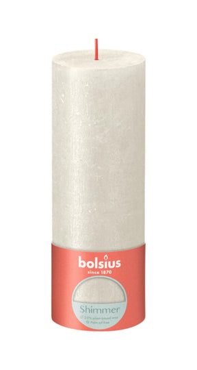 Candela rustica Bolsius 190 68 avorio