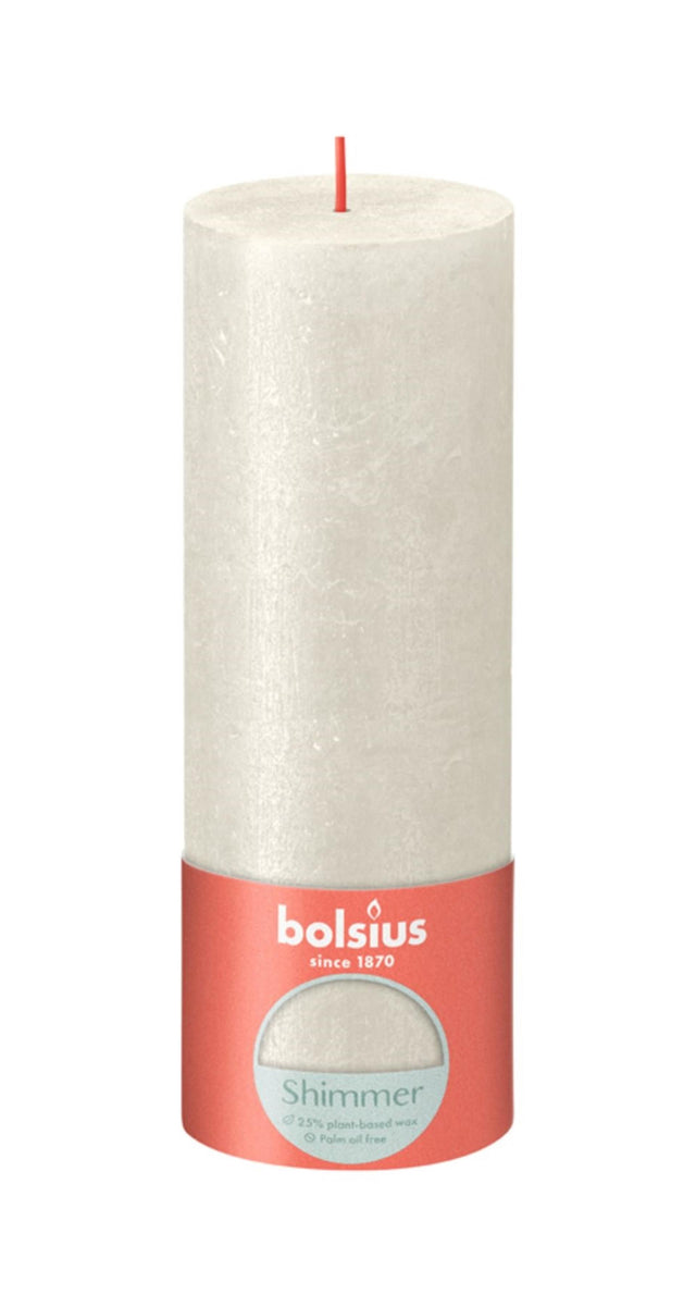 Candela rustica Bolsius 190 68 avorio